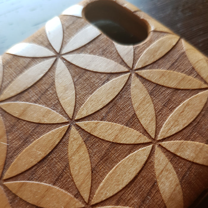 VERSO FLOWER OF LIFE Sacred Geometry Wood Phone Case