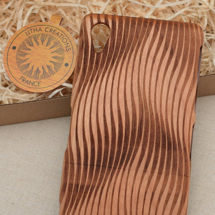VAGUE Psychedelic Wood Phone Case