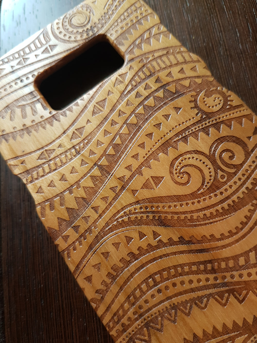 WAVY Psychedelic Wood Phone Case