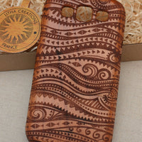 WAVY Psychedelic Wood Phone Case